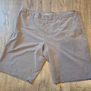 Hang Ten Size 38 Grey Striped Men's Shorts